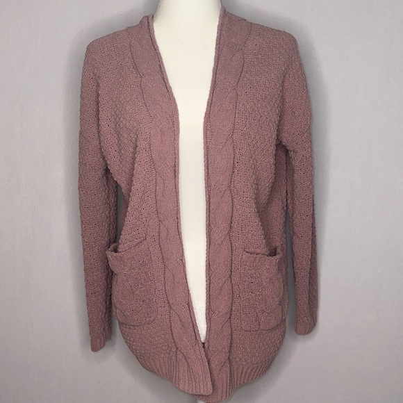 Mauve Cardigan Sweaters - Picture 1 of 9